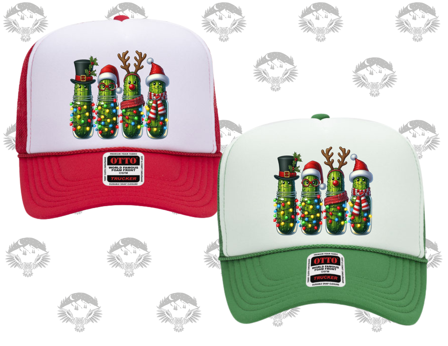 Christmas Pickles Otto Trucker Hat – Red or Green