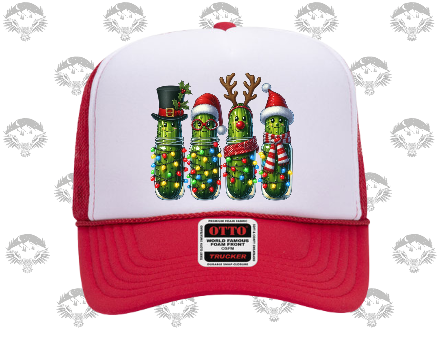 Christmas Pickles Otto Trucker Hat – Red or Green