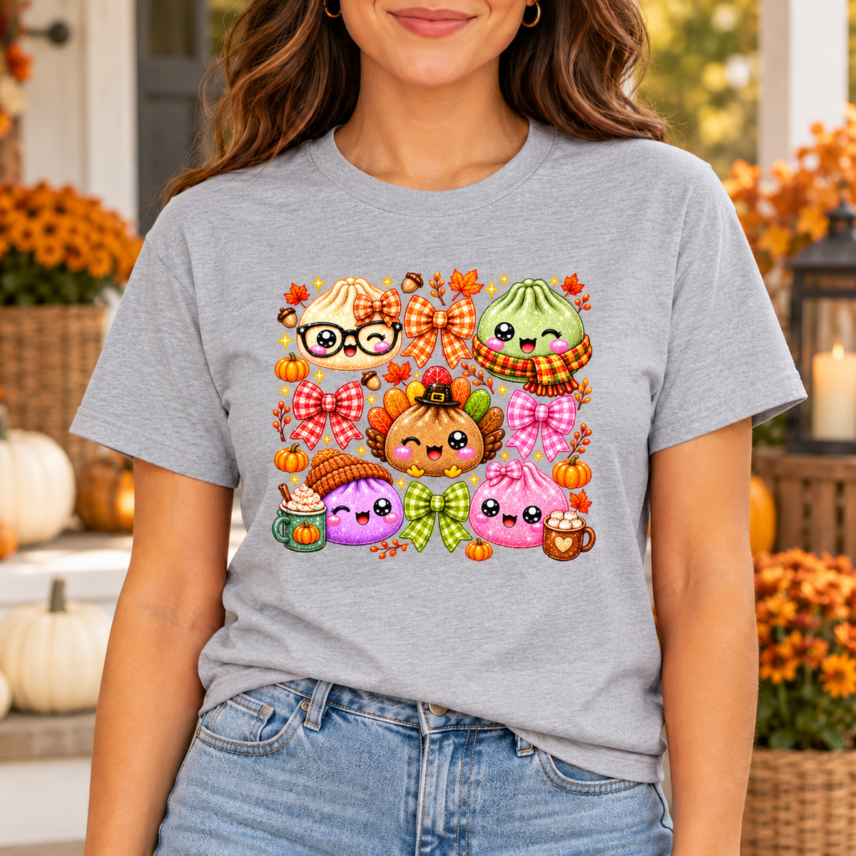Cozy Fall Dumplings Gildan Softstyle T-Shirt
