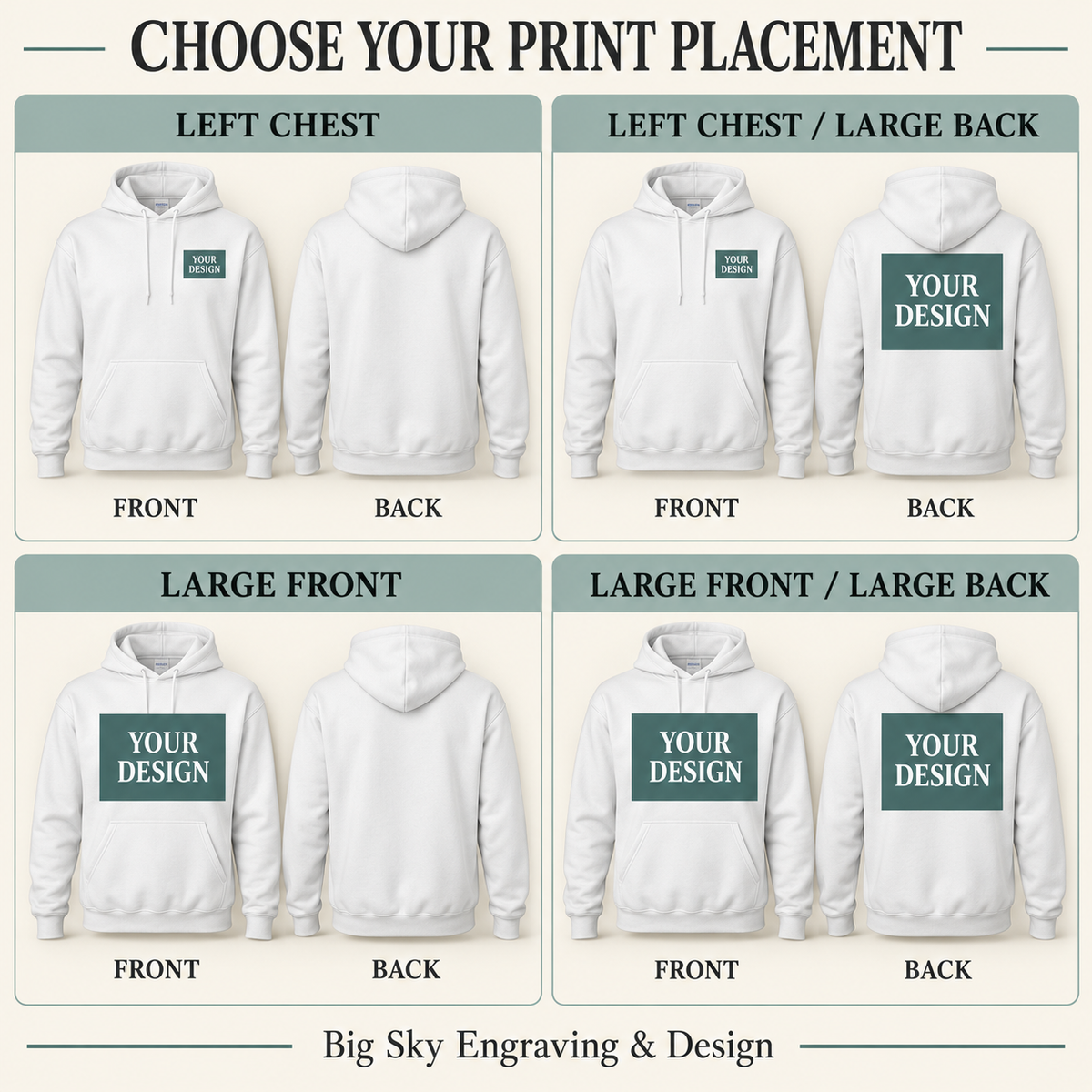 Create Your Own Custom Adult Hoodie | Gildan Heavy Blend®