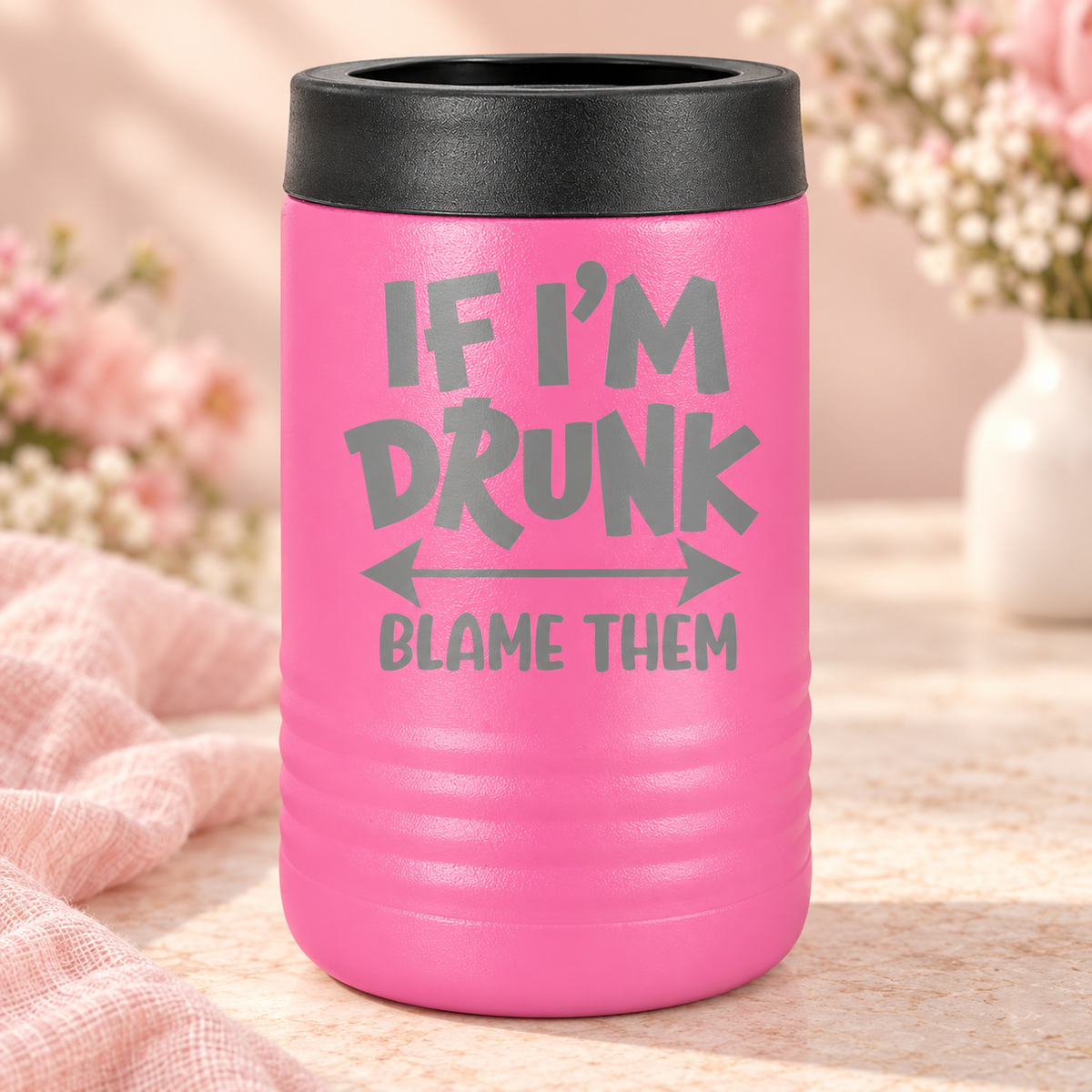 Pink Polar Camel Insulated Koozies – Pick Your Design