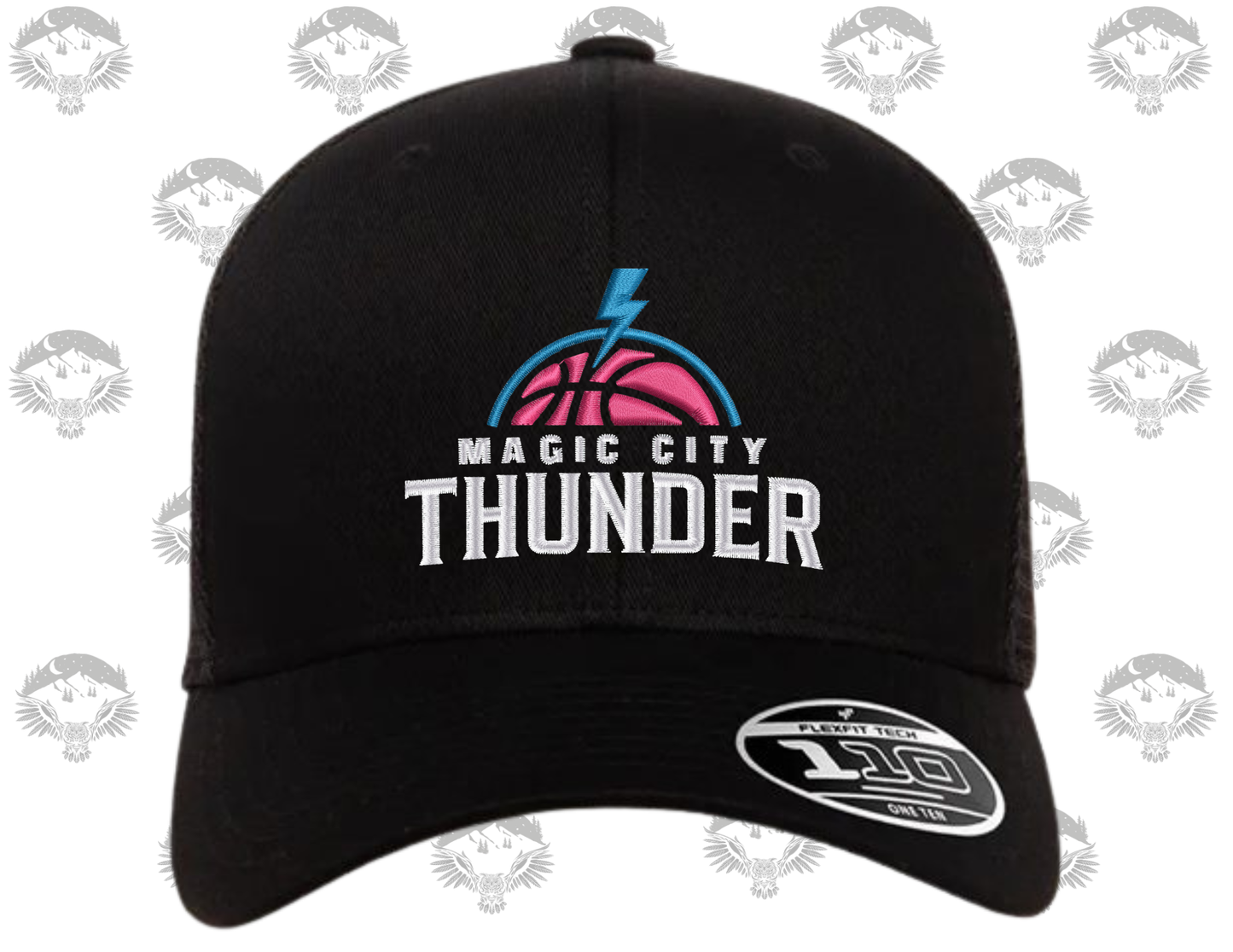 FlexFit 110 Mesh Adjustable Hat – Magic City Thunder Basketball