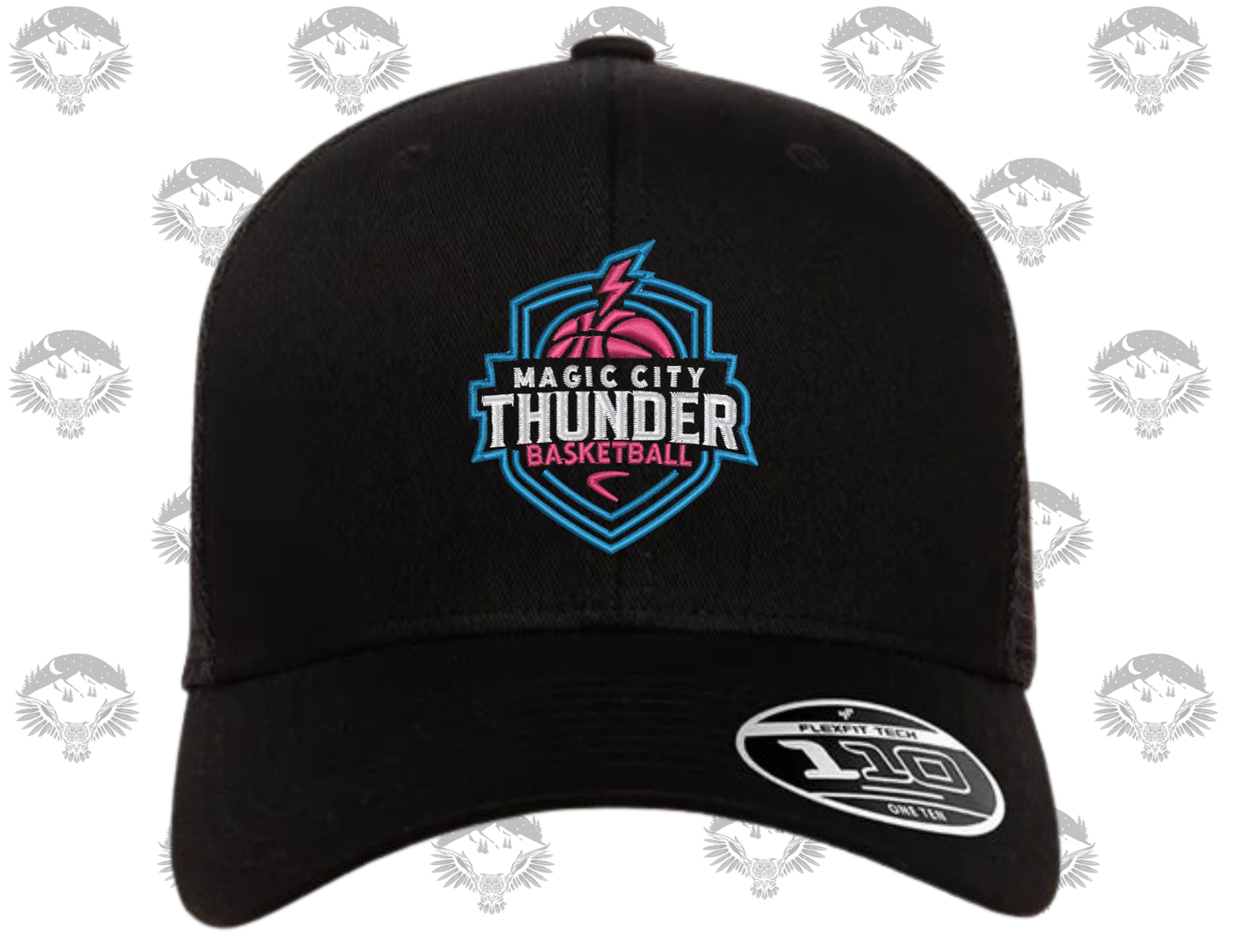 FlexFit 110 Mesh Adjustable Hat – Magic City Thunder Basketball
