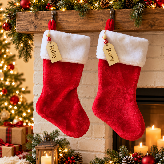 A Classic Christmas — Personalized Red Stocking