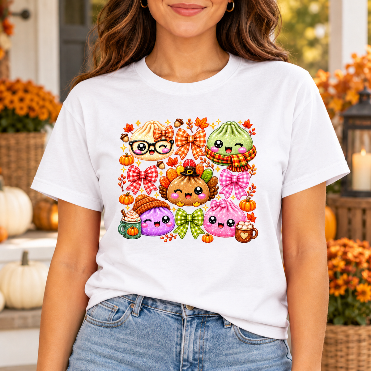 Cozy Fall Dumplings Gildan Softstyle T-Shirt